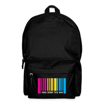 LGBT Pride Month - I Was Born This Way (Pansexual) - Backpack - black - Front