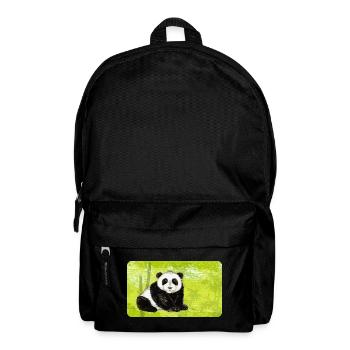 Grand Papa Panda Ours dans la forêt de bambous - Sac à dos - noir - Devant