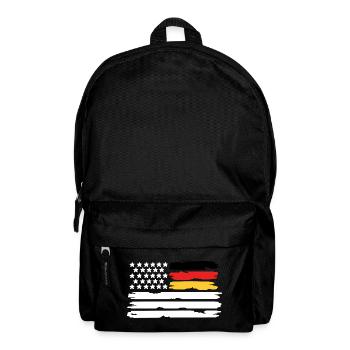 Deutschland USA Flagge Deutsch Amerikaner - Rucksack - Schwarz - Vorne