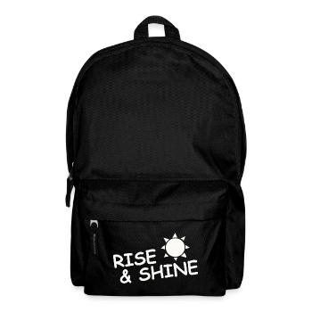 RISE & SHINE - Rucksack - Schwarz - Vorne