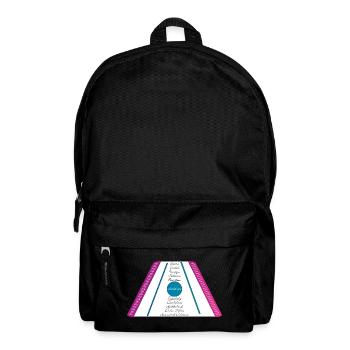 dulcimer purple pink petrol green - Backpack - black - Front