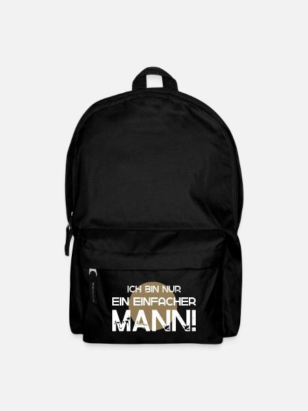 I'm just a simple man - Backpack - black