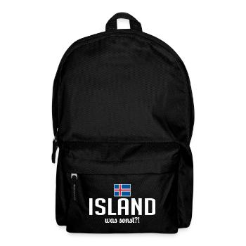 Iceland what else saying Scandinavia holidays - Backpack - black - Front