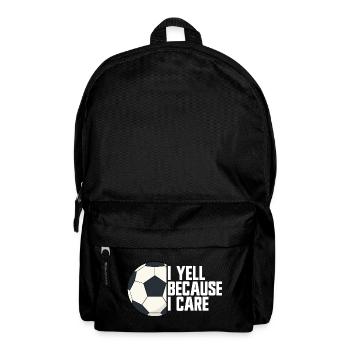 I'm screaming because I care about football parents - Backpack - black - Front