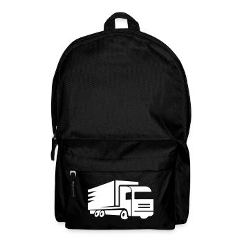 Symbole de camion camionneur - Sac à dos - noir - Devant