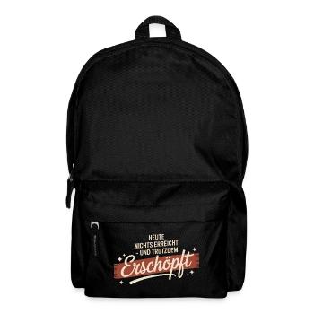 Nothing achieved today – still exhausted - Backpack - black - Front