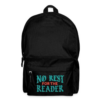 No Rest for the Reader - Backpack - black - Front