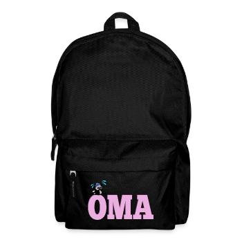 OMA des sports d’hiver skieurs - Sac à dos - noir - Devant