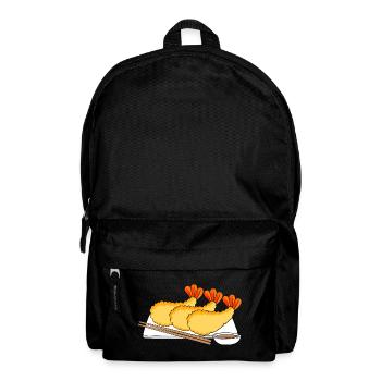 Crab, Spiny Lobster, Seafood, Shrimp - Backpack - black - Front