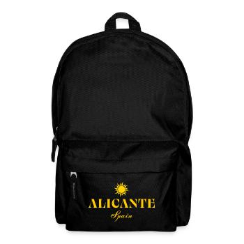 Alicante Spain Sun Vintage Logo - Backpack - black - Front