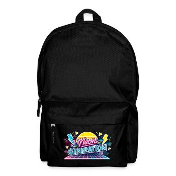 Neon Generation Retro-Vibe - Rucksack - Schwarz - Vorne