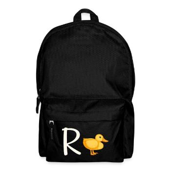Lustige Rente Ente - Rucksack - Schwarz - Vorne