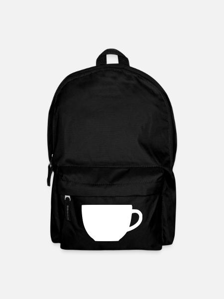 Kaffee Kaffeetasse Tasse Geschenk Kaffeetrinker - Rucksack - Schwarz