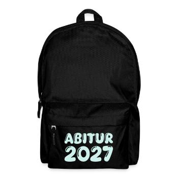 abitur_2027 - Rucksack - Schwarz - Vorne