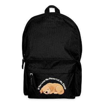 Chiot endormi - Sac à dos - noir - Devant