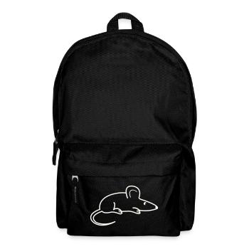 mouse animal - Backpack - black - Front
