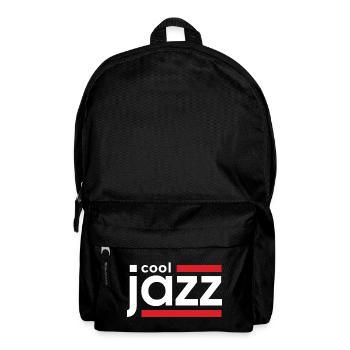 Cool Jazz Logo with Red Bars - Backpack - black - Front