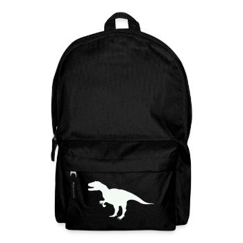 T-Rex Silhouette im Retro-Look - Rucksack - Schwarz - Vorne