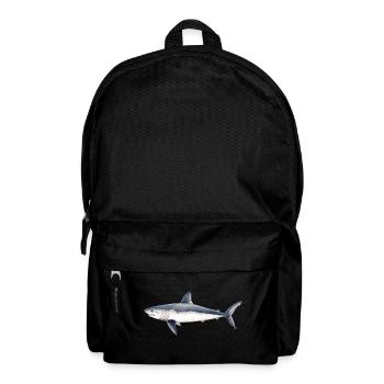 Tiburon cailon - Porbeagle shark- requin taupe - Backpack - black - Front