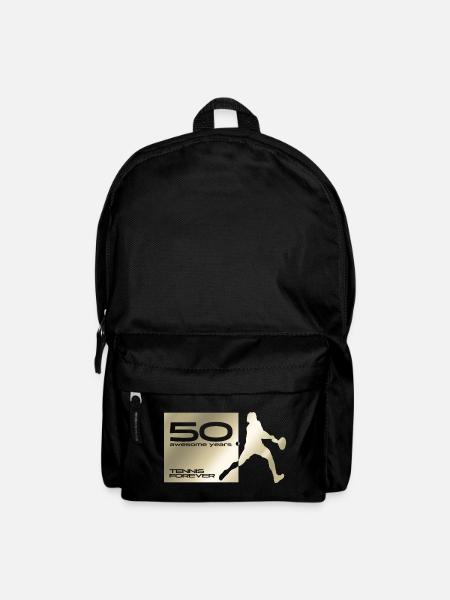 50 Jahre jung Tennisspieler - Rucksack - Schwarz