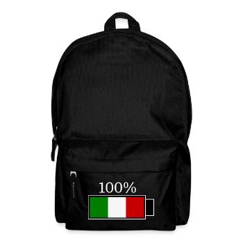 Italy Italian flag flag gift - Backpack - black - Front