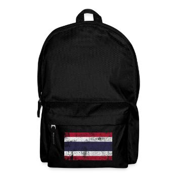 Flagge Thailand Fahne Grunge Retro Vintage - Rucksack - Schwarz - Vorne