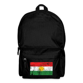 Drapeau du Kurdistan Drapeau Grunge Rétro Vintage - Sac à dos - noir - Devant