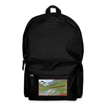 Graubünden Bergzug im Grünen - Rucksack - Schwarz - Vorne