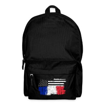 Brush Flag Fusion Stars and Tricolour - Backpack - black - Front