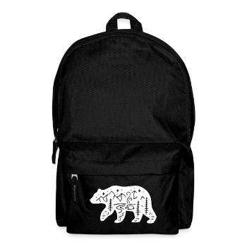 Nature totem polar bear - Backpack - black - Front