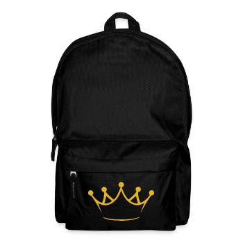 Goldene Krone - Rucksack - Schwarz - Vorne
