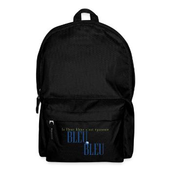 Bleu Fleur Épanouie Artwork - Backpack - black - Front