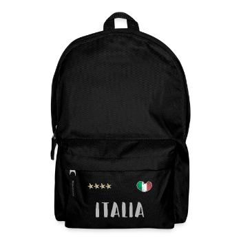 Italien Fußball Trikot Italienische Flagge - Rucksack - Schwarz - Vorne