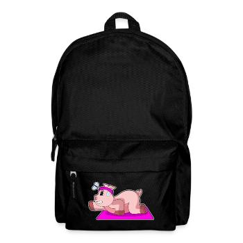 Pig Yoga Fitness Gymnastics - Backpack - black - Front