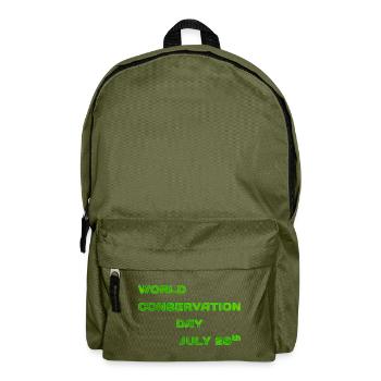 World Conservation Day "green" - Backpack - olive green - Front