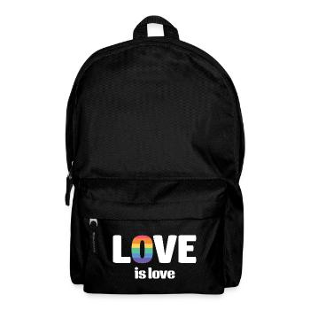 Mois de la fierté LGBT - Love is Love - Sac à dos - noir - Devant