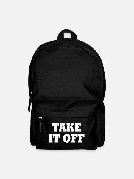 Take it off - Rucksack - Schwarz