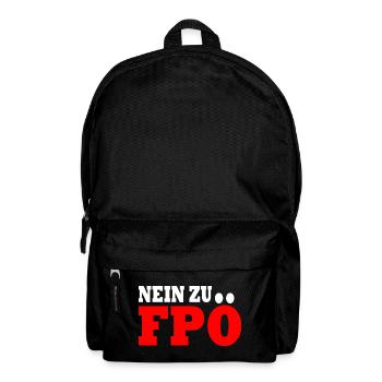 Non à fpö - Sac à dos - noir - Devant