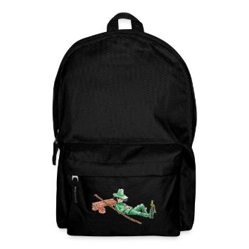 A nap for the green wanderer "GreenVagrant" - Backpack - black - Front