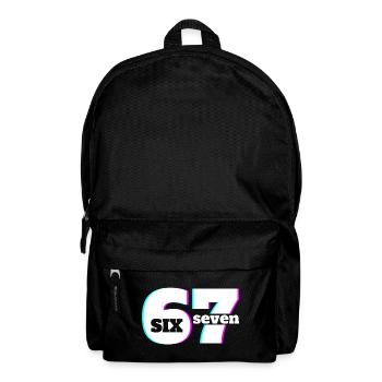 Six Sept 6 7 Meme Fun Design 67 - Sac à dos - noir - Devant