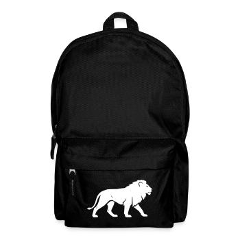 Safari de silhouette Lion Afrique Vector - Sac à dos - noir - Devant