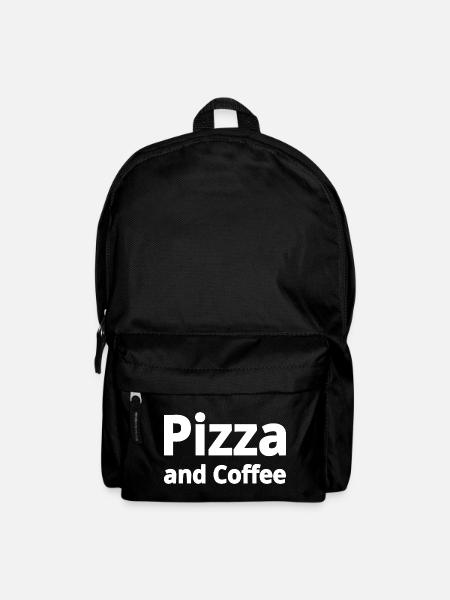 Pizza - Rucksack - Schwarz