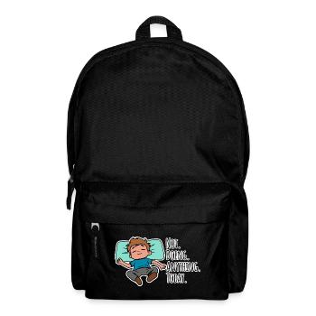 Today I don't do anything, absolutely nothing! - Backpack - black - Front