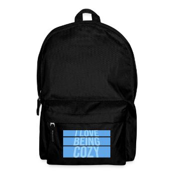 I Love Being Cozy Gemütlichkeit Zuhause Entspannt - Backpack - black - Front