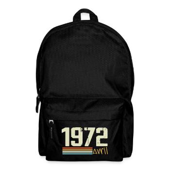 Né en avril 1972 - Sac à dos - noir - Devant