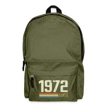 Born in April 1972 - Backpack - olive green - Front