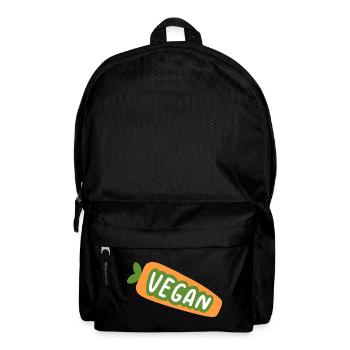 Vegan Shirt Plant Based Design Cute Veggie Aesthet - Rucksack - Schwarz - Vorne
