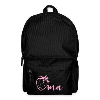 Erdbeeren Oma - Rucksack - Schwarz - Vorne