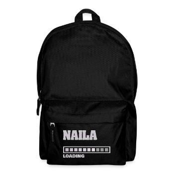 Naila als Geburt - Rucksack - Schwarz - Vorne