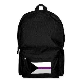 Demisexuelle Pride Flagge - Rucksack - Schwarz - Vorne